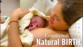 LABOR amp DELIVERY VLOG RAW AND REAL ►  Unmedicated and Emotional 1st Baby [upl. by Lipinski242]