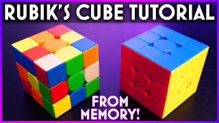 HOW TO SOLVE A RUBIKS CUBE amp Remember The Steps [upl. by Volpe234]