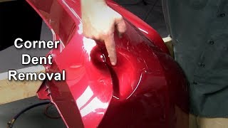 Removing a Corner Dent on a Bumper Cover [upl. by Courtnay186]