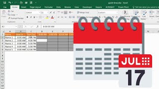 Create a Gantt Chart for Hours in a Day [upl. by Lenehc440]