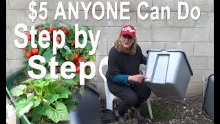 How To Build a RAISED BED GardenGrow Tons of Vegetables Pot Plants in EASY Tote METHOD Small Spaces [upl. by Catlin]