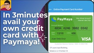 Avail a Paymaya Virtual Credit Card and use to shop online Easy Guide [upl. by Caye]