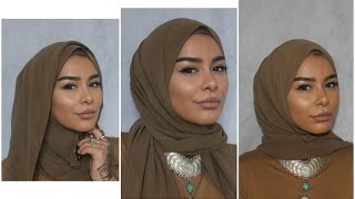 3 Easy Chiffon Hijab Styles [upl. by Worra]