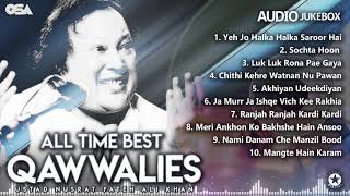 All Time Best Qawwalies  Audio Jukebox  Nusrat Fateh Ali Khan  Complete Qawwalies  OSA Worldwide [upl. by Ralyat601]