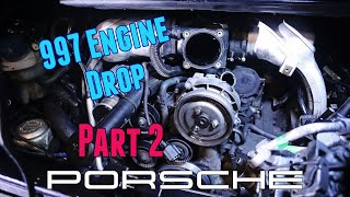 997 Engine Removal Part 2 Engine Bay Work [upl. by Janeen338]