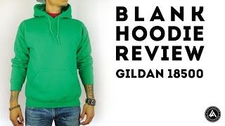 Blank Pull Over Hoodie Review Gildan Heavy Blend [upl. by Sualk636]