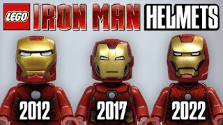 NEW LEGO Iron Man Helmet Comparison [upl. by Ashlee]