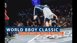 Bart amp Lilou vs Paulina amp Jilou  TOP 16  WORLD BBOY CLASSIC 2018 [upl. by Eceinaj]