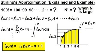 Physics 325 Statistical Thermodynamics 7 of 39 Stirlings Approximation Explained [upl. by Anihsak476]