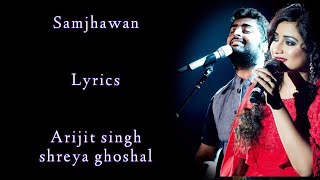 Samjhawan Lyrics  Shreya Ghoshal  Arijit singh  Alia Bhatt  Varun Dhawan  RB Lyrics Lover [upl. by Jarnagin71]