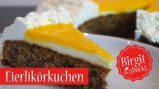 Eierlikörkuchen mit gemahlenen Mandeln ohne Mehl [upl. by Fullerton]