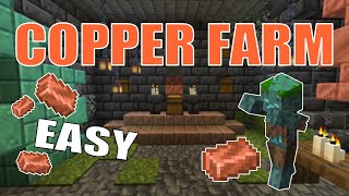 Minecraft 117 Drowned Copper Farm  Easy  see UPDATED Version [upl. by Josepha]