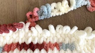 How to Make a Loop Yarn Blanket [upl. by Barrett]