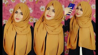 Without Inner Cap amp Full Coverage Chiffon Hijab Style  EP1 Chiffon Freak  MUNA [upl. by Airekahs432]