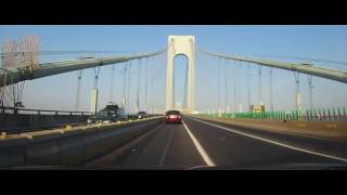 Driving Across The Verrazano–Narrows Bridge in New York City [upl. by Deny484]