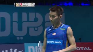 Dubai World Superseries Finals 2016  Badminton QF M3MS  Viktor Axelsen vs Lee Chong Wei [upl. by Hares]