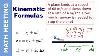 Kinematics  Physics intro and example problem [upl. by Lotte]