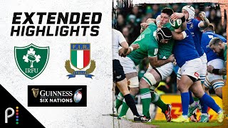 2024 Six Nations Ireland v Italy  EXTENDED HIGHLIGHTS  2112024  NBC Sports [upl. by Nowahs457]