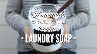 Homemade 5 Minute Powder Laundry Soap [upl. by Ecirpac]