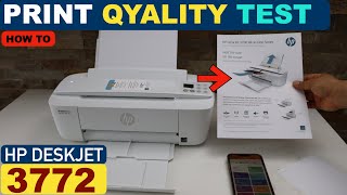 HP DeskJet 3772 Print Quality Test [upl. by Koby]