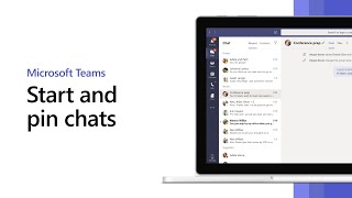 How to start and pin chats in Microsoft Teams [upl. by Avonasac]