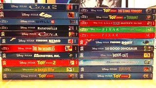 My Complete DisneyPixar BluRay Collection  2016 Update [upl. by Nahgeam542]