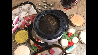 Fondue Bourguignonne Recipe • Beef Bouillon Fondue  Episode 391 [upl. by Blossom]