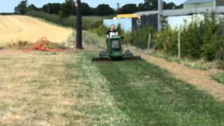 Ransomes triple ride on mower [upl. by Niuqram180]