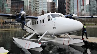 Full flight  Harbour Air DHC6 Twin Otter  YB242 Victoria Harbour to Vancouver Harbour [upl. by Naeerb130]