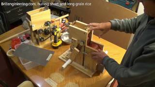 Hulling rice by hand brillengineeringcom [upl. by Adnhoj]