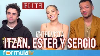 ÉLITE Temporada 3  Entrevista a Itzan Escamilla Ester Expósito y Sergio Momo [upl. by Nigem784]