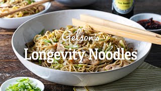 Longevity Noodles with Chicken Ginger amp Mushrooms [upl. by Ecnahc]