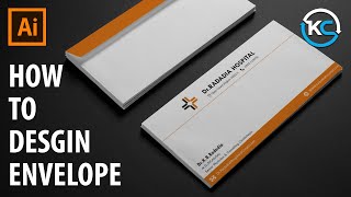 How to make Envelope design in Adobe illustrator [upl. by Enahpets849]