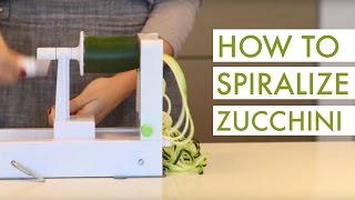 How to Spiralize Zucchini [upl. by Aholah]