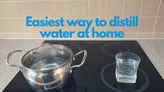 How to make distilled water at home EASIEST WAY [upl. by Modesty]