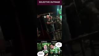 Celtic Provo band sing a sick sectarian song in a Glasgow bar about Rangers kitman Jimmy Bell [upl. by Eiramave]