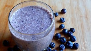 Easy amp Simple Blueberry Breakfast Smoothie Recipe  The Sweetest Journey [upl. by Stelu]