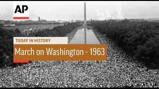 March on Washington  1963  Today in History  28 Aug 16 [upl. by Airamalegna]