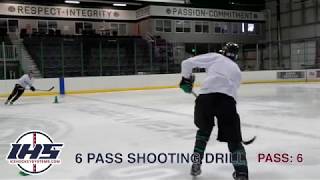 6 Pass Shooting Hockey Drill [upl. by Maribelle507]