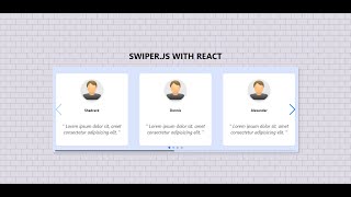 Swiperjs with React  Modern Touch Slider [upl. by Cornew66]