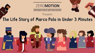 The Life Story of Marco Polo in Under 3 Minutes [upl. by Nilknarf489]