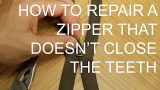 Fix a Zipper that Doesnt Close [upl. by Yecniuq840]