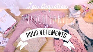 Étiquettes autocollantes pour vêtements  CMonEtiquette [upl. by Arihk]