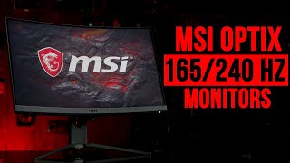 MSI Optix MAG27 gaming monitors Up to 240 Hz curved HDR glory [upl. by Rapsag676]