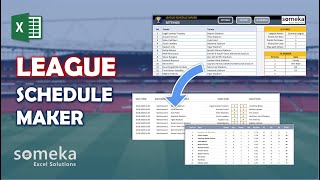 League Schedule Maker Excel Template  Excel League Table Spreadsheet [upl. by Clarisse410]