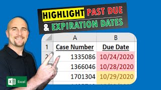 Highlight Overdue and Expiring Business Days  Conditional formatting in Excel  Excel Tutorial [upl. by Stichter789]