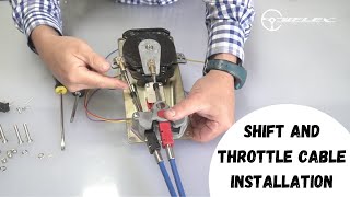 Shift and Throttle Cable installation on Uflex Control [upl. by Yajiv786]