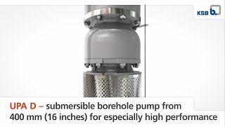 UPAD – submersible borehole pump for especially high performance [upl. by Eveline]