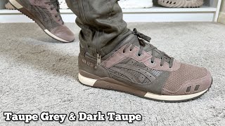 Asics Gel Lyte 3 OG Taupe Greyamp Dark Taupe Reviewamp On foot [upl. by Dupuis]