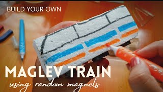 Make a Magnetic Levitating Train at home  model with presentation [upl. by Olenolin900]